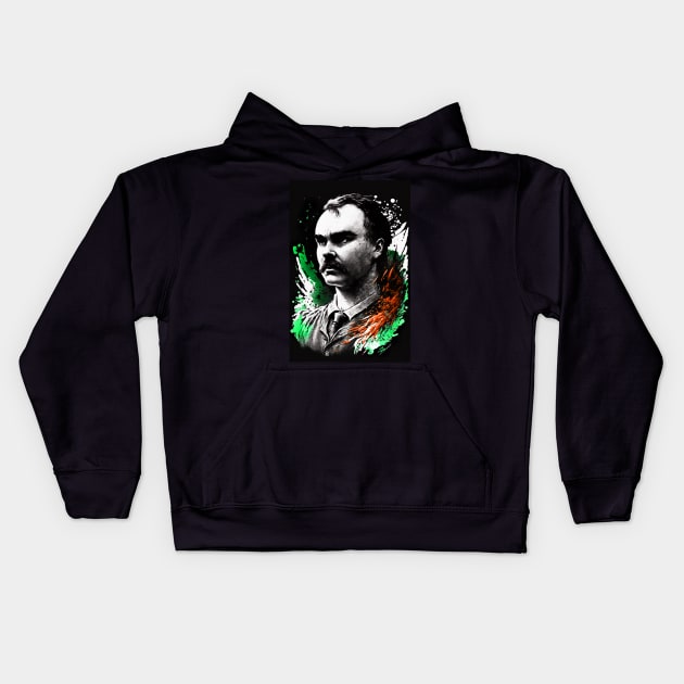 James Connolly - Irish Republican Kids Hoodie by RichieDuprey